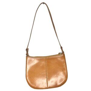 Fossil 1954 Leather‎ Short Shoulder Bag Purse Small Tan Boho